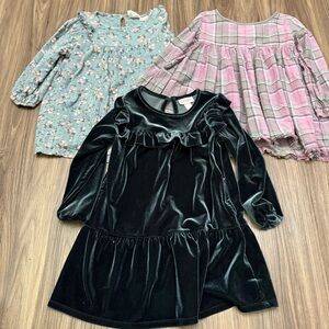 3 of baby girl sz 4-5T long sleeve Dress